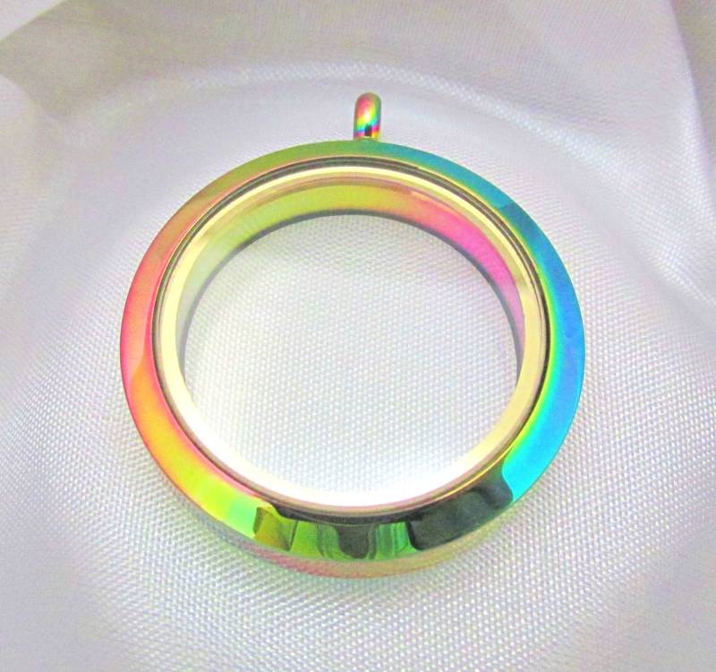 Edelstahl Regenbogen Runde Wasserdichte Twist Schraube Öffnen Schließen Memory Floating Medaillon 30 Mm Mit Dichtung Edelstahl Regenbogen Runde Wasserdichte Twist Schraube Öffnen Schließen Memory Floating Medaillon 30 Mm Mit Dichtung von YourMomentTreasure
