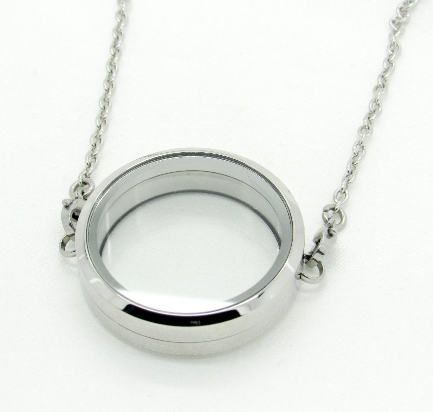 Edelstahl Silber Schlicht Twist Schraube Wasserdicht Memory Floating Medaillon Halskette Karabinerverschluss 30 Mm Oder Airtag Größe Edelstahl Silber Schlicht Twist Schraube Wasserdicht Memory Floating Medaillon Halskette Karabinerverschluss 30 Mm Oder Airtag Größe von YourMomentTreasure