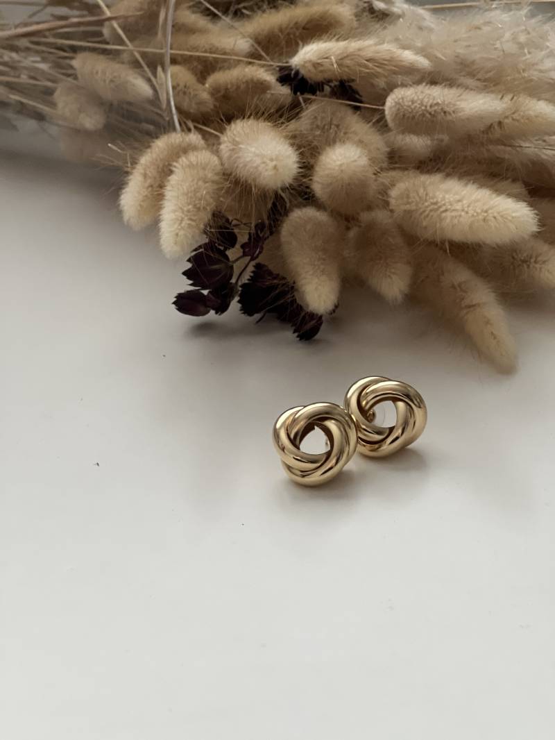 Edelstahl Ohrringe Knoten Gold Edelstahl Ohrringe Knoten Gold von YourNomade