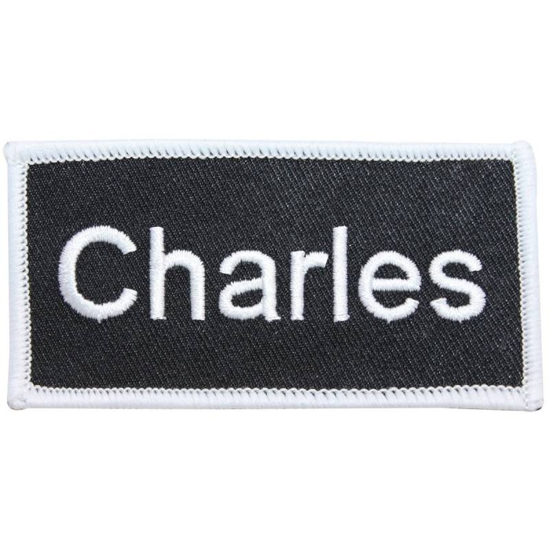 Charles Name Tag Patch Uniform Id Arbeit Hemd Abzeichen Gesticktes Aufbügeln Applikation von YourPatchStore