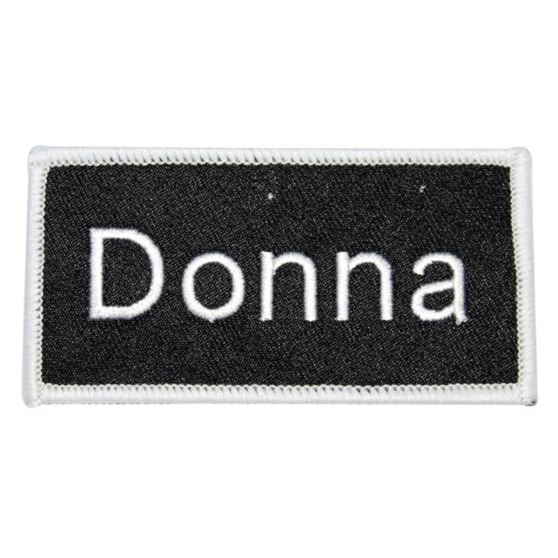 Donna Name Tag Patch Uniform Id Arbeit Hemd Abzeichen Gesticktes Aufbügeln Applikation von YourPatchStore