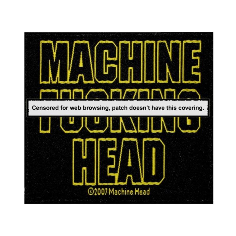 F @ Cking Machine Head Patch Live Album Heavy Metal Band Gewebte Applikation Aufnähen von YourPatchStore