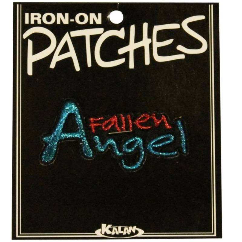 Gefallener Engel Glitzernde Patch Mädchen Name Tag Symbol Gesticktes Eisen Auf Applikation von YourPatchStore
