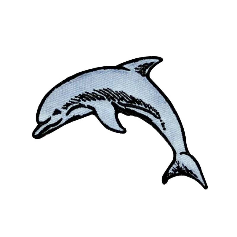 Große Tümmler Springen Patch Ocean Beach Zoo Gesticktes Eisen Auf Applikationen von YourPatchStore