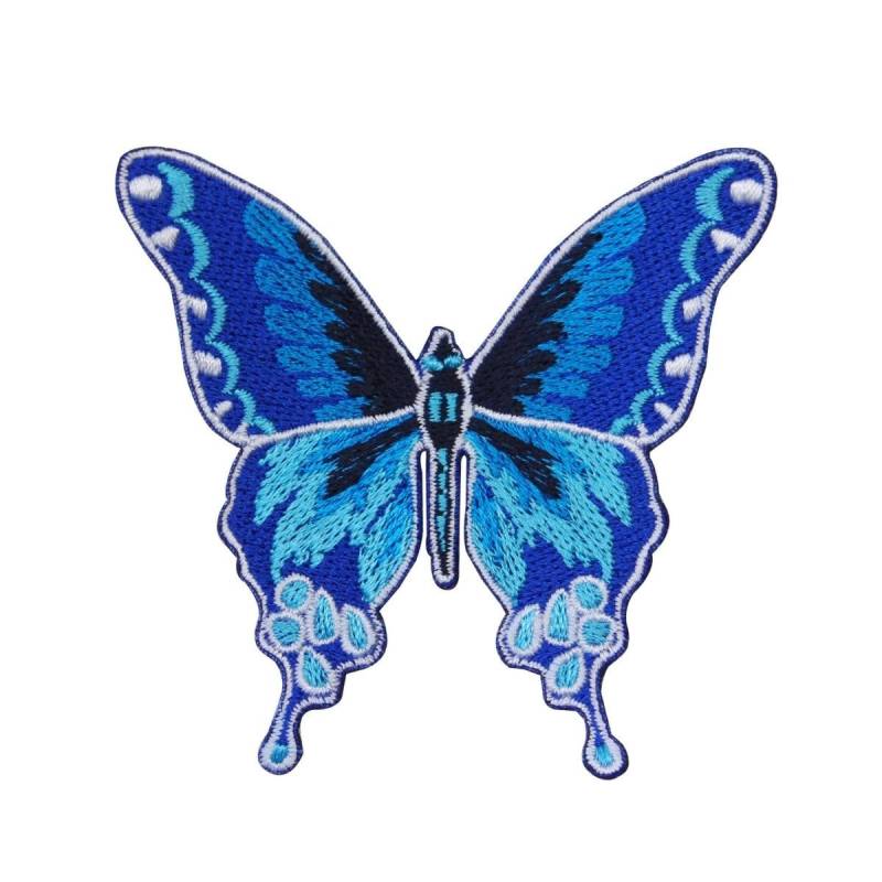 Hübsche Blaue Schmetterling Patch Garten Insekt Bug Fun Craft Gestickt Eisen Auf Applikationen von YourPatchStore