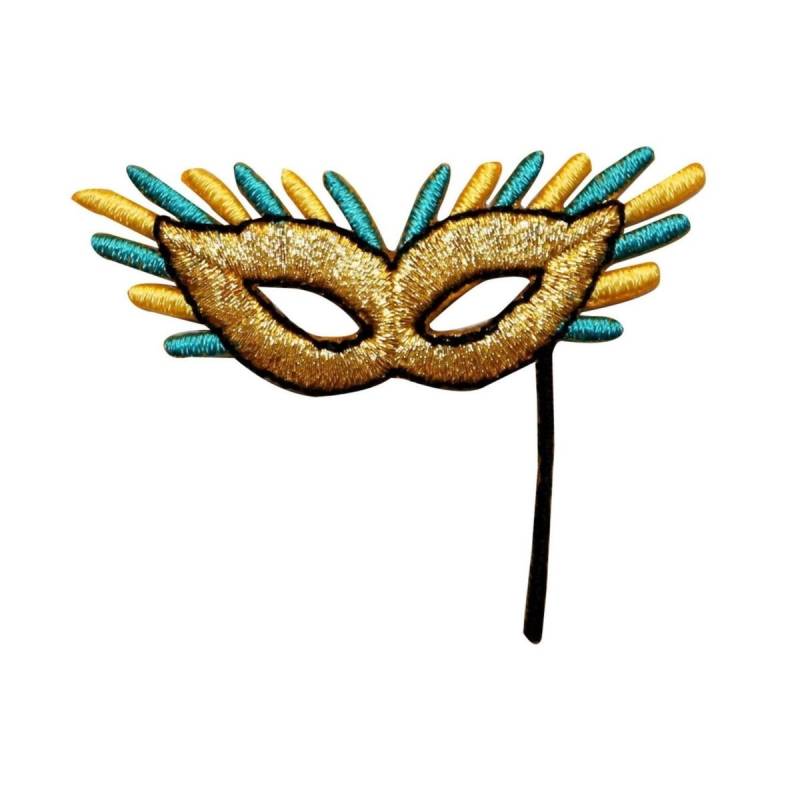 Id 0116 Karneval Maske Patch Masquerade Party Gestickt Applikation Aufnäher von YourPatchStore