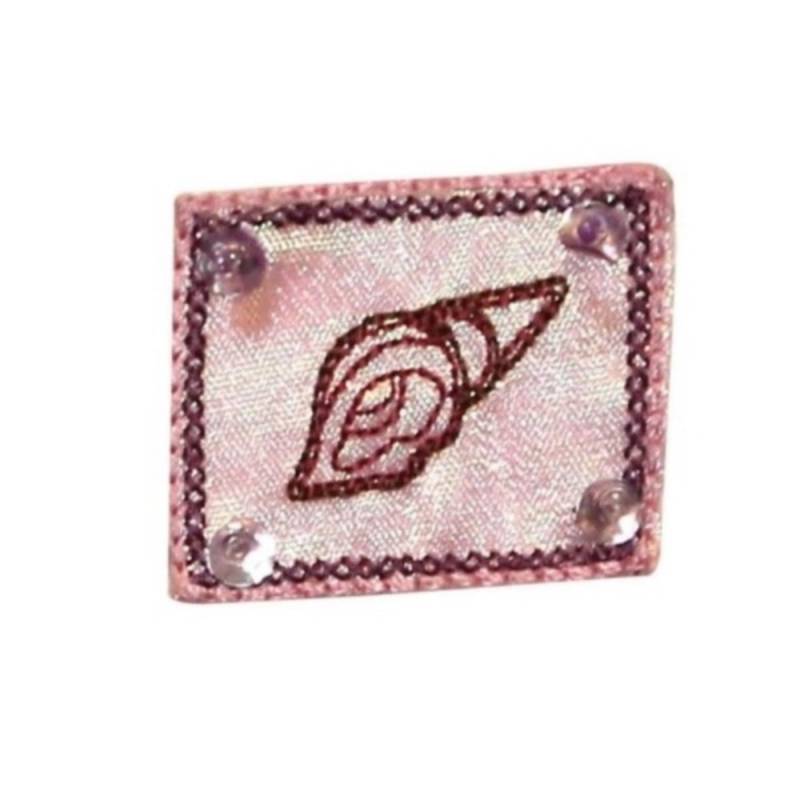 Id 0390B Conch Sea Shell Patch Strand Meer Leben Gestickt Applikation Zum Aufbügeln von YourPatchStore