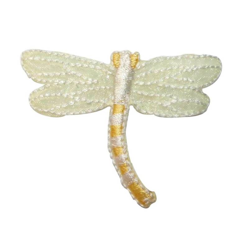 Id 0480B Gelbe Libelle Patch Gartenfee Bug Gesticktes Aufnäher von YourPatchStore