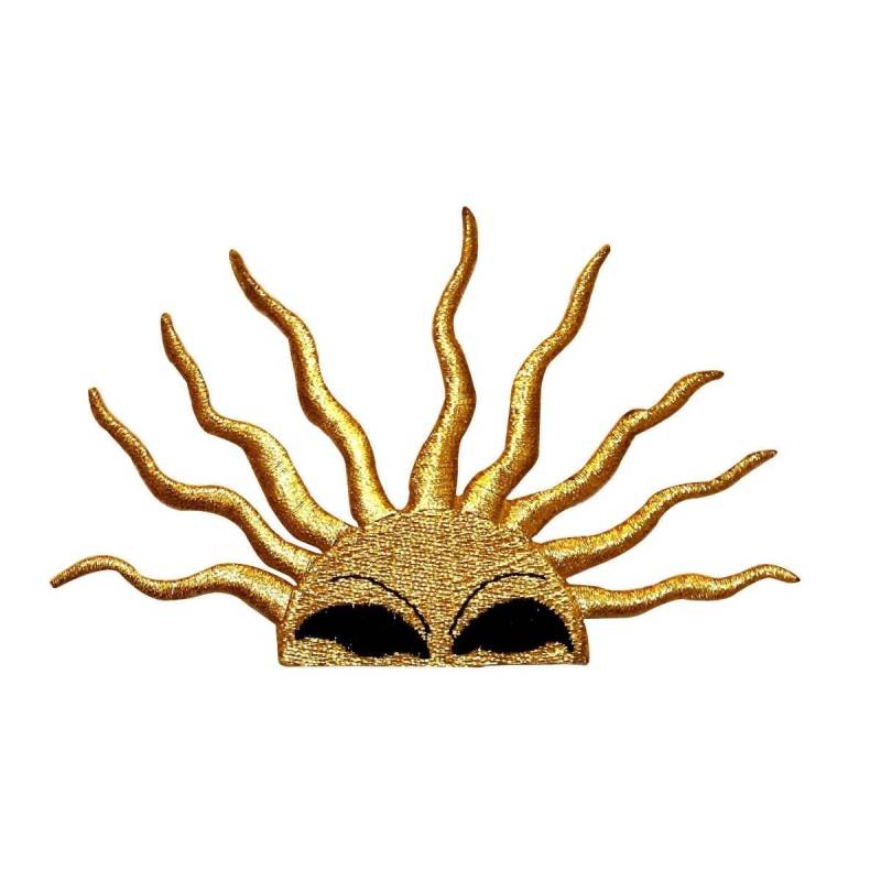 Id 1116 Rising Sun Gesicht Patch Sonnenschein Symbol Gesticktes Aufbügler Applikation von YourPatchStore