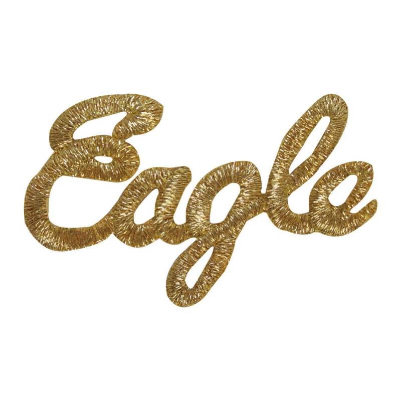 Id 1592A Gold Golf Adler Aufnäher Zwei Unter Par Spruch Gesticktes Zum Aufbügeln von YourPatchStore