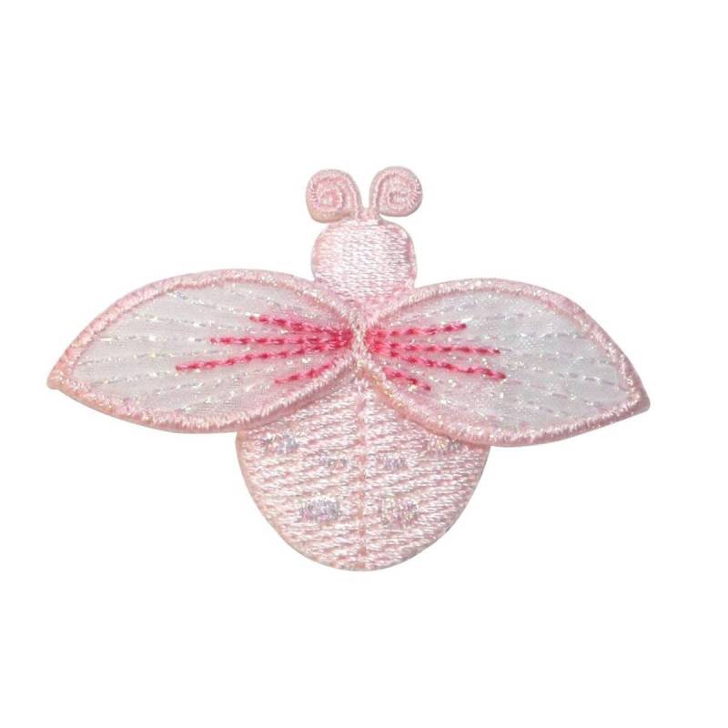 Id 1616L Licht Rosa Marienkäfer Aufnäher Gartenkäfer Bug Gestickt Applikation Zum Aufbügeln von YourPatchStore
