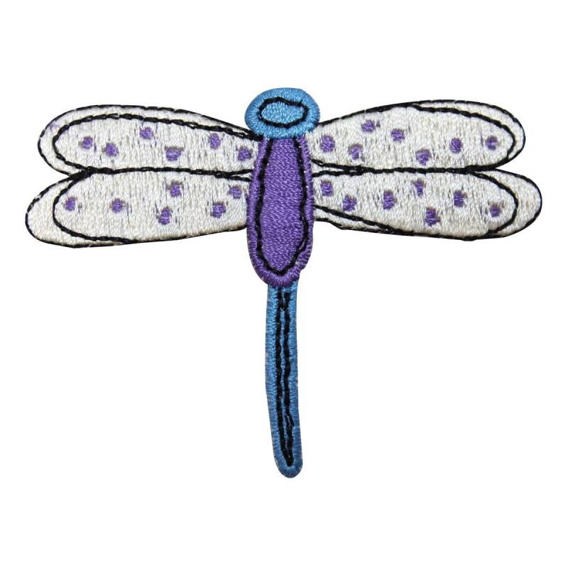 Id 1668A Polka Dot Libelle Patch Garten Handwerk Bug Gestickt Applikation Zum Aufbügeln von YourPatchStore