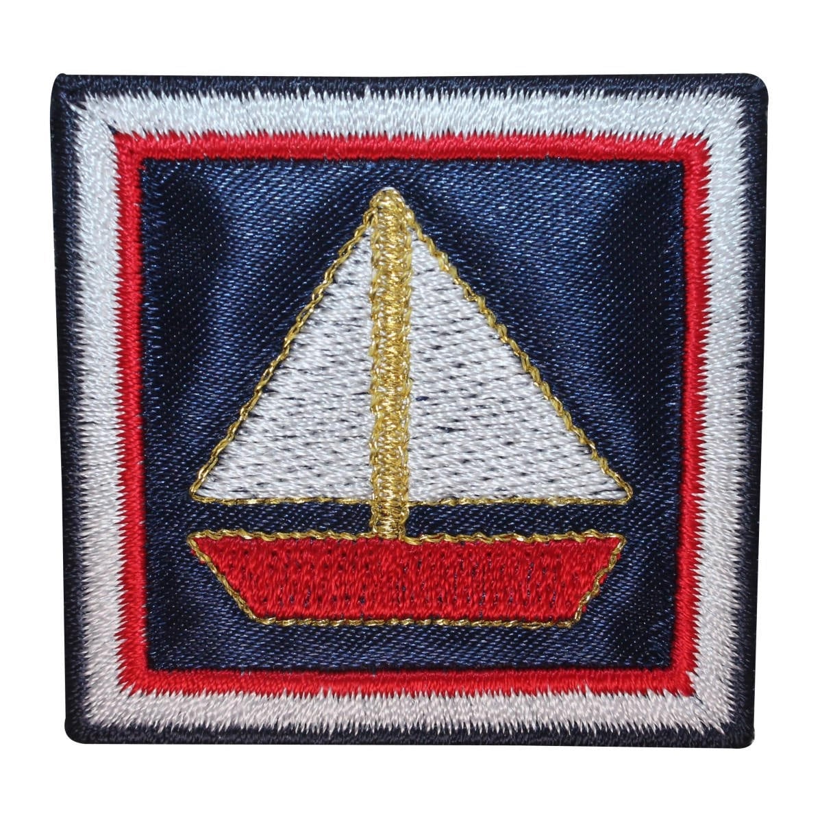 Id 1870 Segelboot Abzeichen Aufnäher Schiff Bild Gestickt Zum Aufbügeln von YourPatchStore