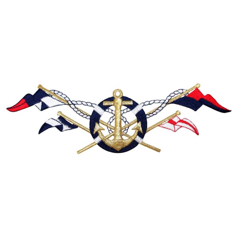 Id 1994 Nautical Sailing Patch Flaggen Boot Schiff Anker Emblem Eisen Auf Applikation von YourPatchStore