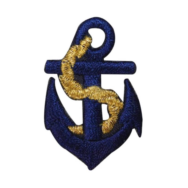 Id 2683 Navy Anker Aufnäher Bootfahren Symbol Segelboot Gestickt Applikation Zum Aufbügeln von YourPatchStore