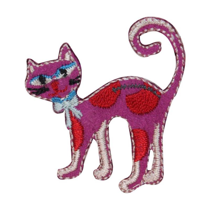 Id 3028 Gefleckte Katze Patch Kitten Symbol Haustier Gestickte Applikation Zum Aufbügeln von YourPatchStore