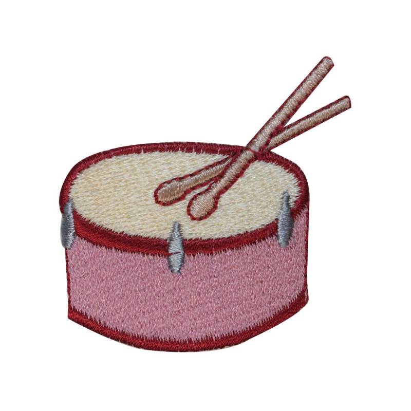 Id 3163 Snare Side Trommel Aufnäher Percussions Instrument Gestickt Applikation Zum Aufbügeln von YourPatchStore