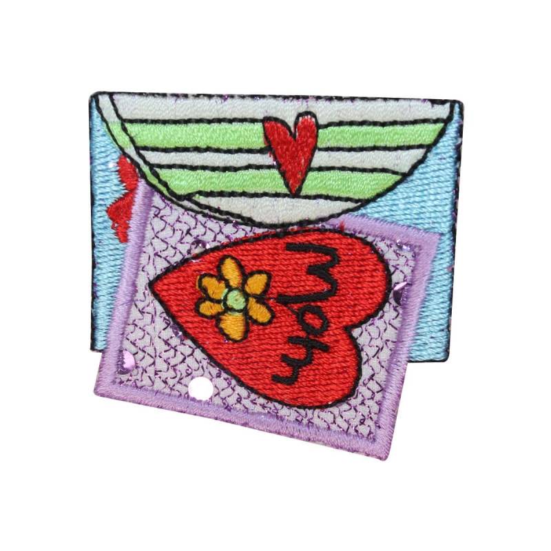 Id 3257A Valentinstag Patch Mutter Liebesbrief Tag Gesticktes Bügelbild von YourPatchStore