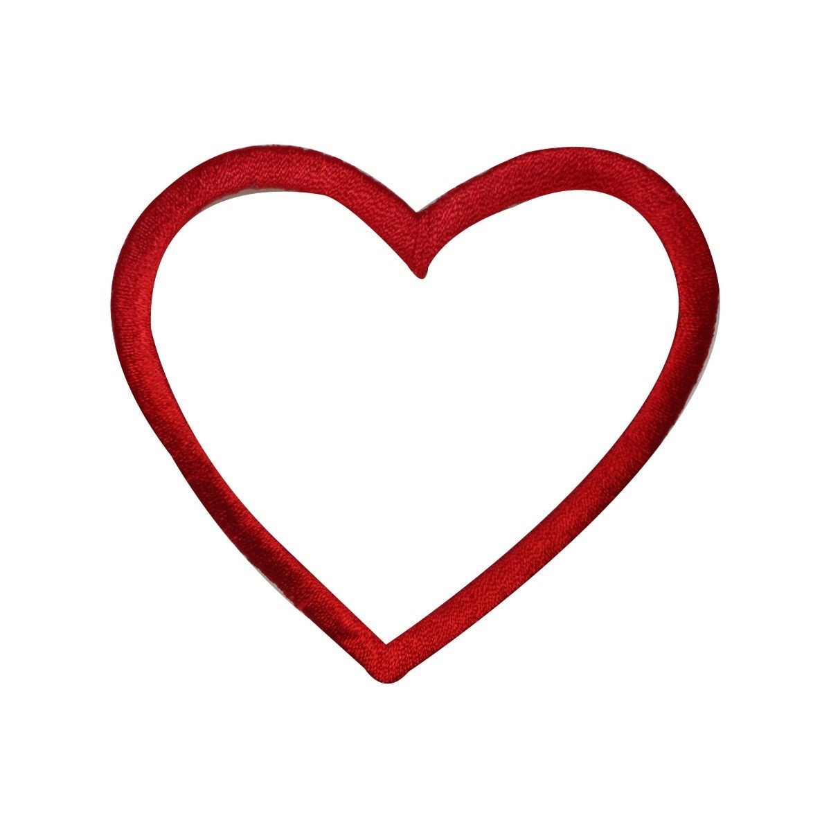 Id 3281A Rotes Herz Umriss Liebe Form Design Gesticktes Eisen Auf Abzeichen Applikation Patch von YourPatchStore
