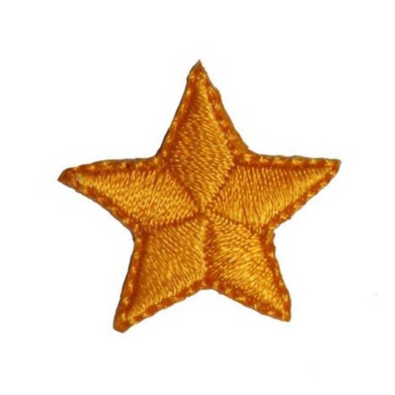 Id 3466B Oranger Stern Patch Nachthimmel Handwerk Symbol Gestickt Applikation Zum Aufbügeln von YourPatchStore