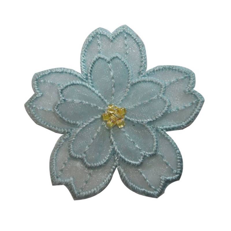 Id 6609 Blaue Spitze Blumen-Perlen Center Patch Garten Bestickt Applikation Zum Aufbügeln Id 6609 Blaue Spitze Blumen-Perlen Center Patch Garten Bestickt Applikation Zum Aufbügeln von YourPatchStore