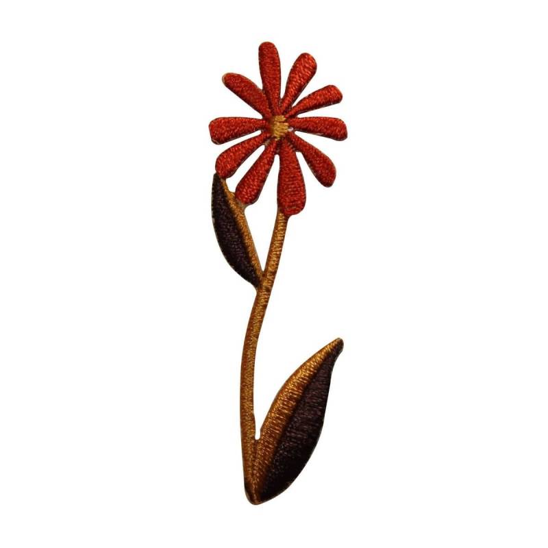 Id 6877 Rotes Gänseblümchen Blume Patch Herbst Garten Pflanze Gestickt Applikation von YourPatchStore