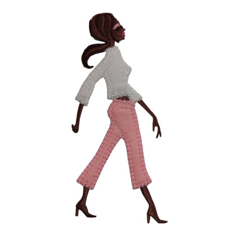 Id 7493 Trendy Frau Zu Fuß Patch Style Mode Gestickte Applikation Aufnäher von YourPatchStore