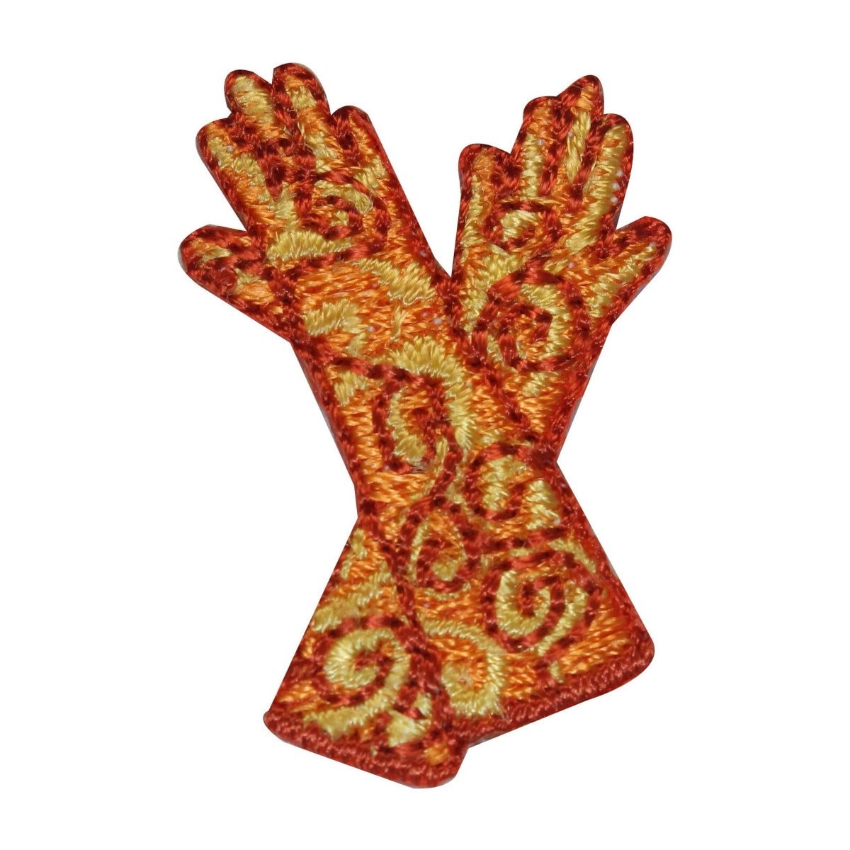 Id 7931 Blumen Anstecknadel Handschuhe Opernmode Gesticktes Aufnäher Zum Aufbügeln von YourPatchStore