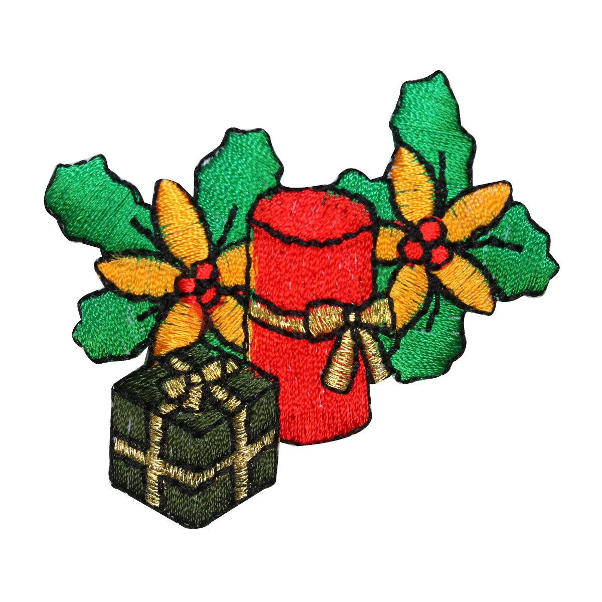 Id 8153A Weihnachtsdekoration Patch Gestickte Applikation Zum Aufbügeln von YourPatchStore