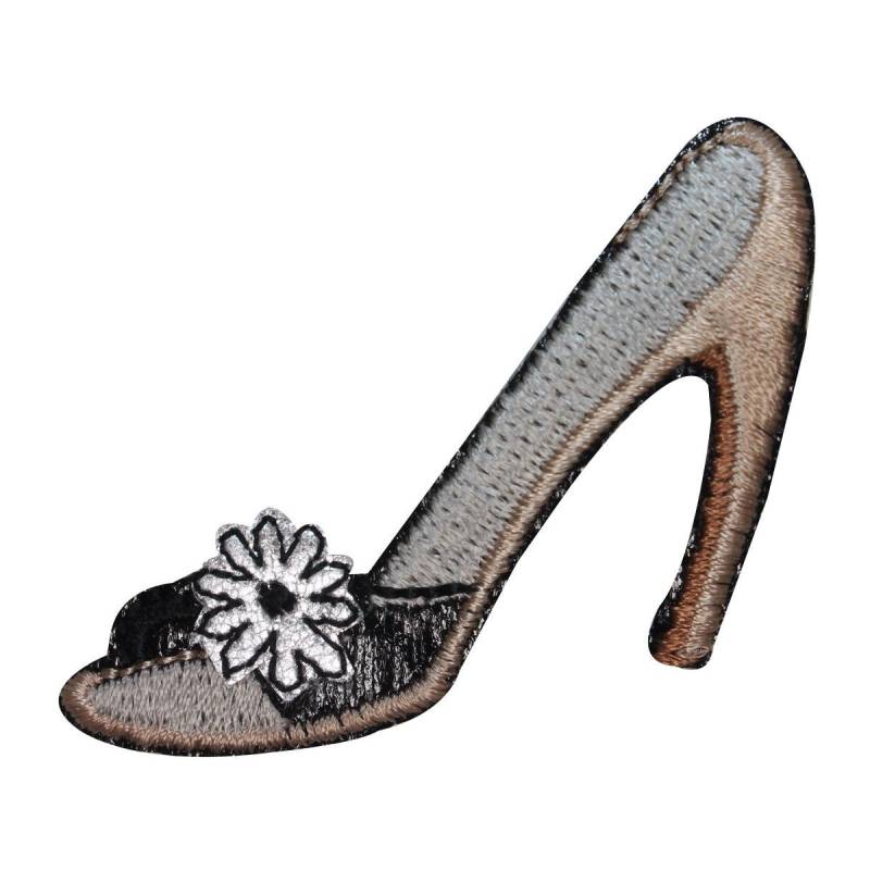 Id 8548 Blume Stiletto Schuh Aufnäher Kleid Mode Bestickt Applikation von YourPatchStore