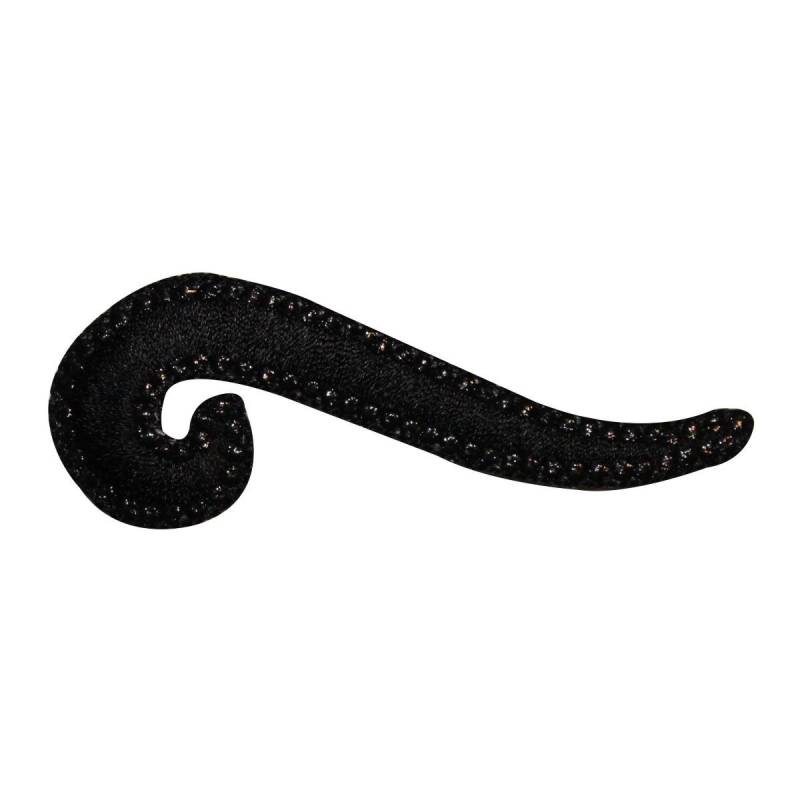 Id 8714 Schwarz Swirl Design Patch Handwerk Symbol Form Gestickte Applikation Zum Aufbügeln von YourPatchStore