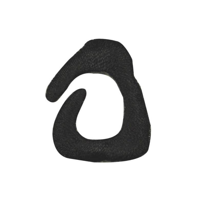Id 8717 3Er Set Schwarze Spirale Aufnäher Symbol Form Gestickte Applikation Zum Aufbügeln von YourPatchStore