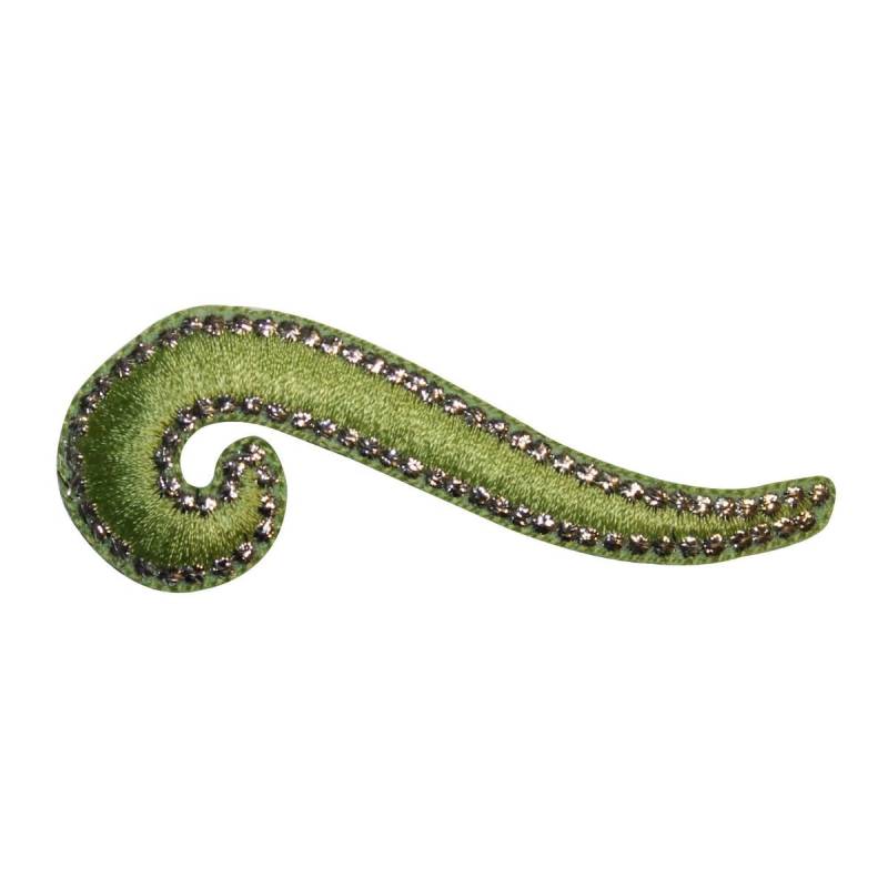 Id 8721 Grün Swirl Design Patch Handwerk Symbol Form Gestickte Applikation Zum Aufbügeln von YourPatchStore
