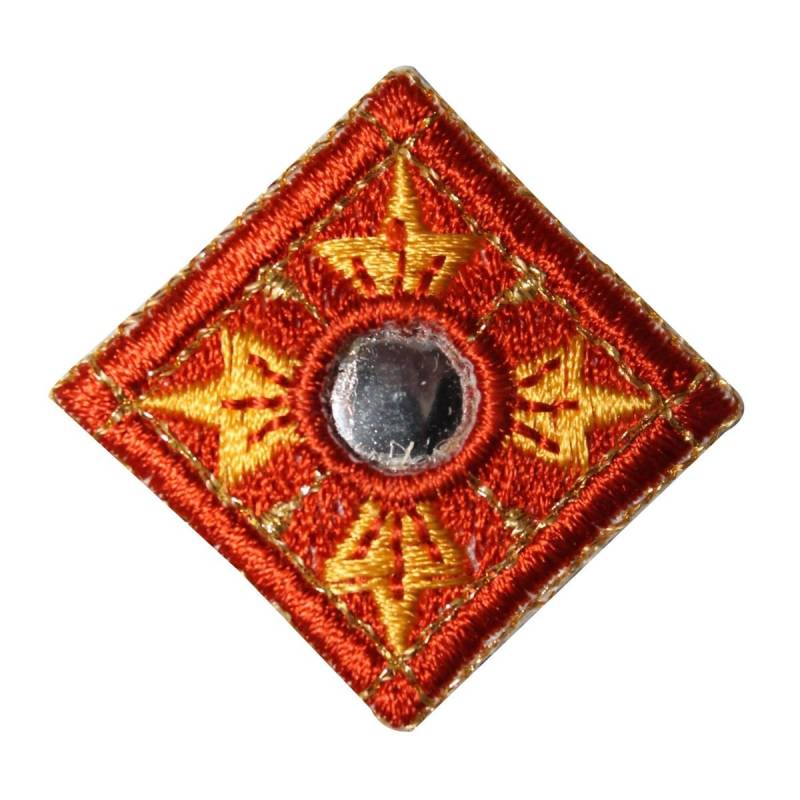 Id 8809 Reflective Diamant Symbol Aufnäher Blume Abzeichen Gestickt Applikation von YourPatchStore