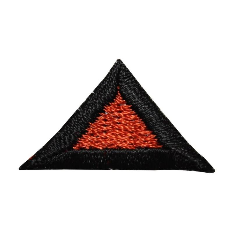 Id 8823 3Er Set Rotes Dreieck Symbol Patch Gestickte Applikation Zum Aufbügeln von YourPatchStore