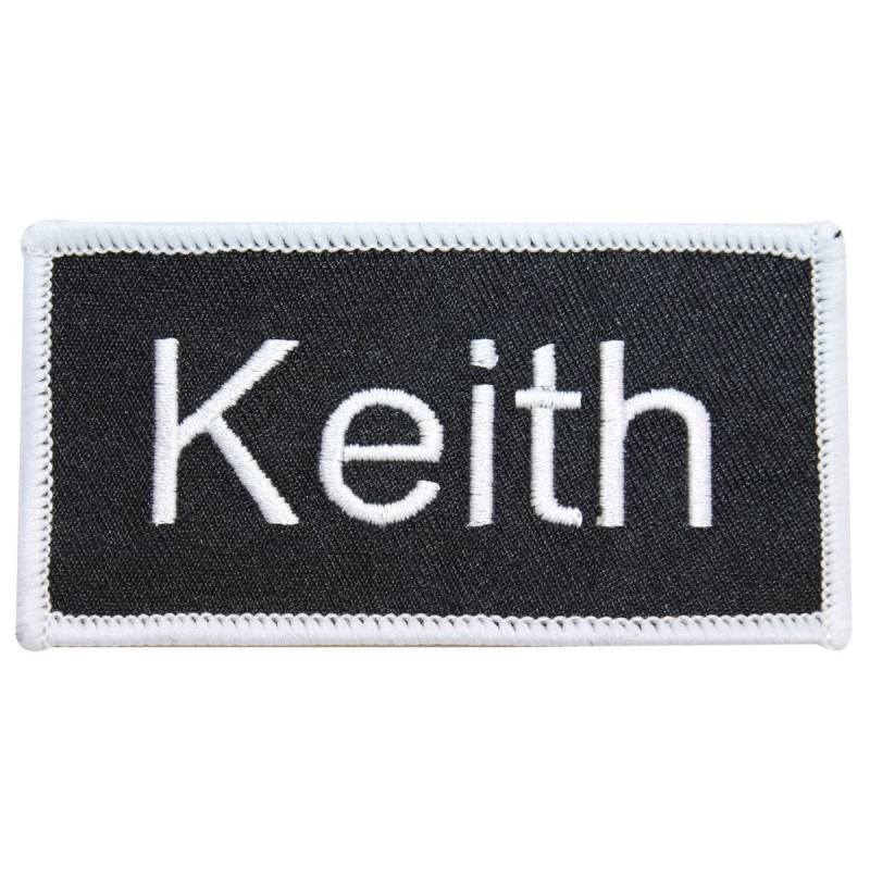 Keith Name Tag Patch Uniform Id Arbeit Hemd Abzeichen Gesticktes Aufbügeln Applikation von YourPatchStore