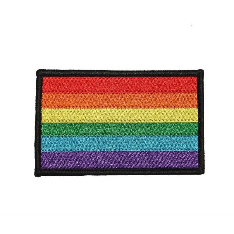 Regenbogen Pride Flagge Patch Unterstützung Schulter Abzeichen Gestickt Eisen Auf Applikation von YourPatchStore