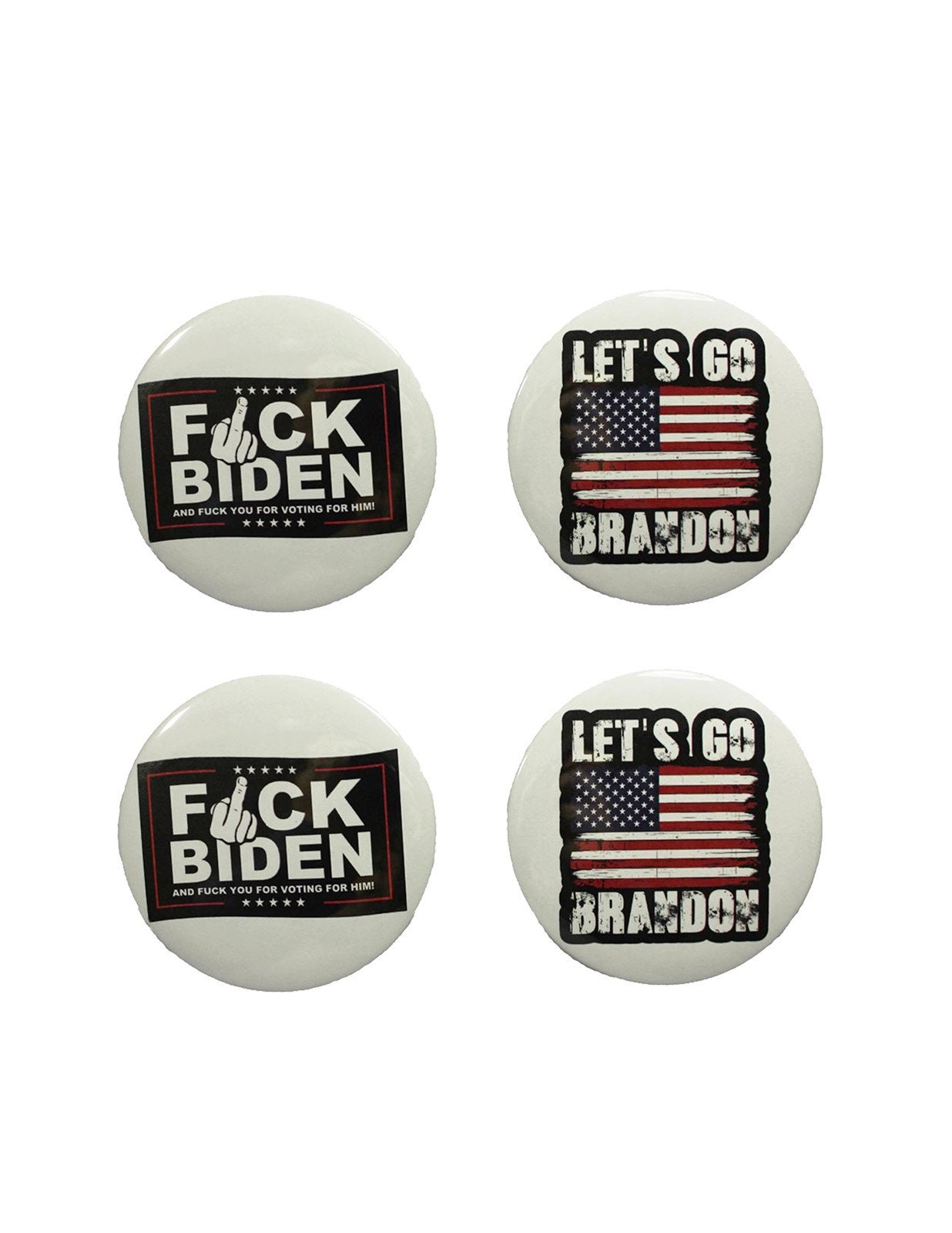 Set Mit 4 Let's Go Brandon Fjb Buttons Präsident Abstimmung Assorted Pin Abzeichen Set Mit 4 Let's Go Brandon Fjb Buttons Präsident Abstimmung Assorted Pin Abzeichen von YourPatchStore