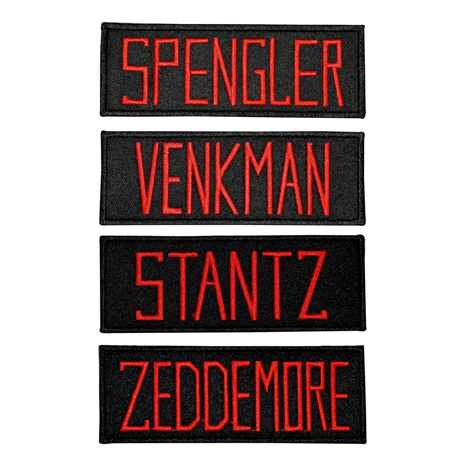 Set Von 4 Ghostbusters Name Tag Patch Team Uniform Film Kostüm Aufnäher Applikation von YourPatchStore