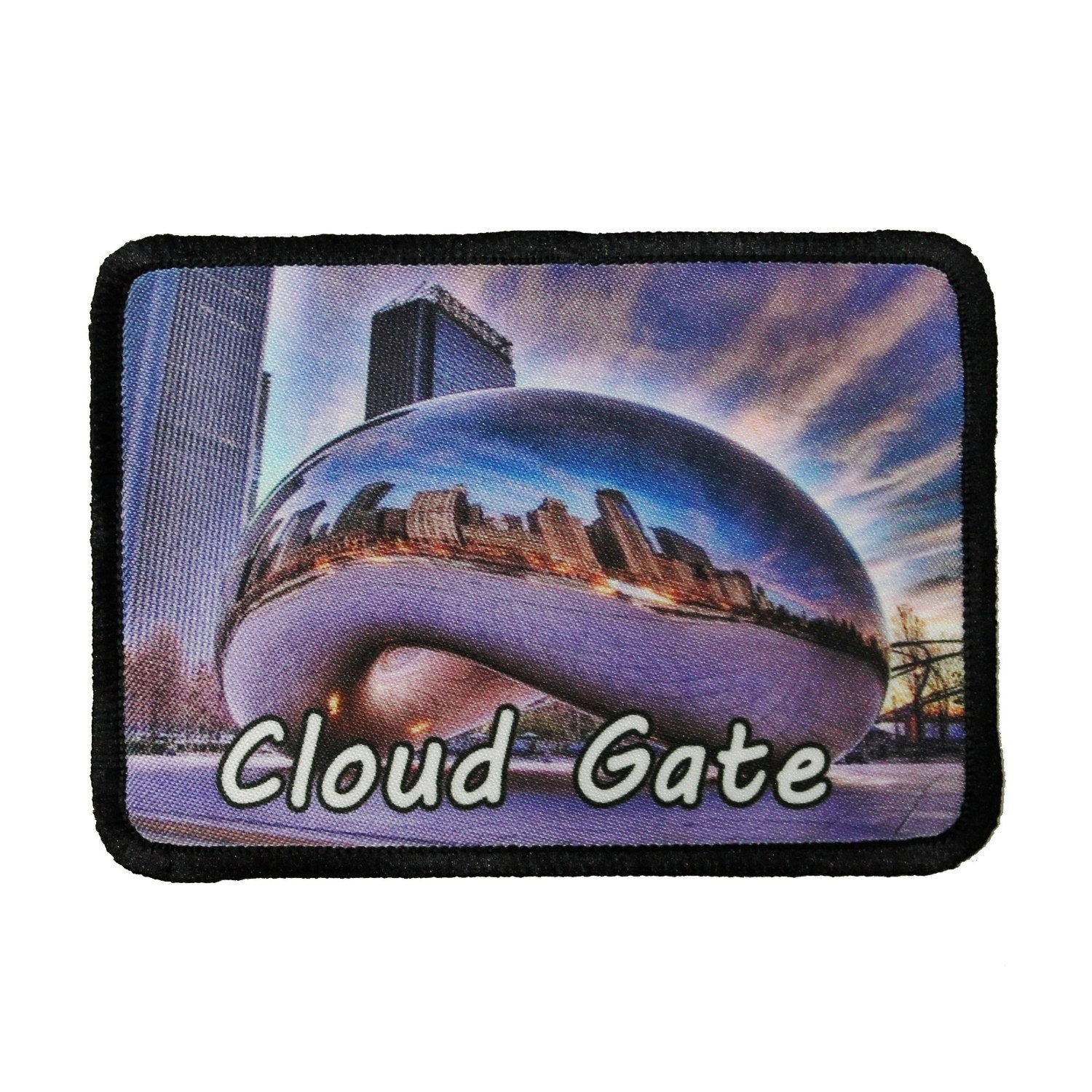 Wolke Tor Skulptur Chicago Patch Travel Dye Sublimation Eisen Auf Applikation Wolke Tor Skulptur Chicago Patch Travel Dye Sublimation Eisen Auf Applikation von YourPatchStore