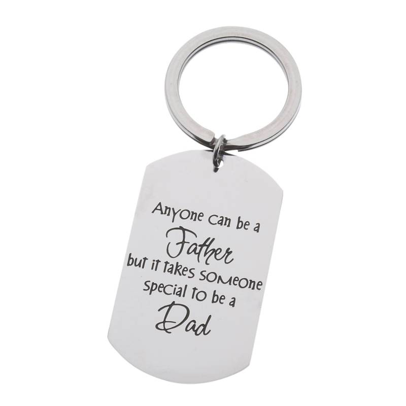 Edelstahl Inspirierender Schlüsselanhänger Jeder Kann Ein Papa Sein, Der Aber Jemand Besonderes Braucht, Um Zu Vatertagsgeschenk Für von YourPerfectGiftShop