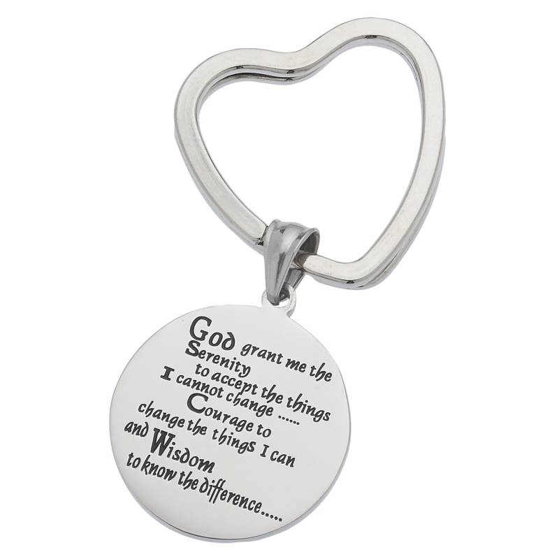 God Grant Me The Serenity, Serenity Prayer Keyring, Keychain, Inspirational Keychain von YourPerfectGiftShop