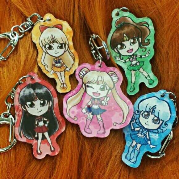 Clearance 2In Doppelseitige Hütchen Sailor Moon Live Action Schlüsselanhänger von YourSinclairArt