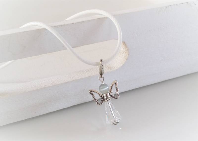 Ab 8, 90 Euro Engel - Anhänger | Grau/Klar, Schutzengel Ab 8, 90 Euro Engel - Anhänger | Grau/Klar, Schutzengel von YourSweetDreamsDE