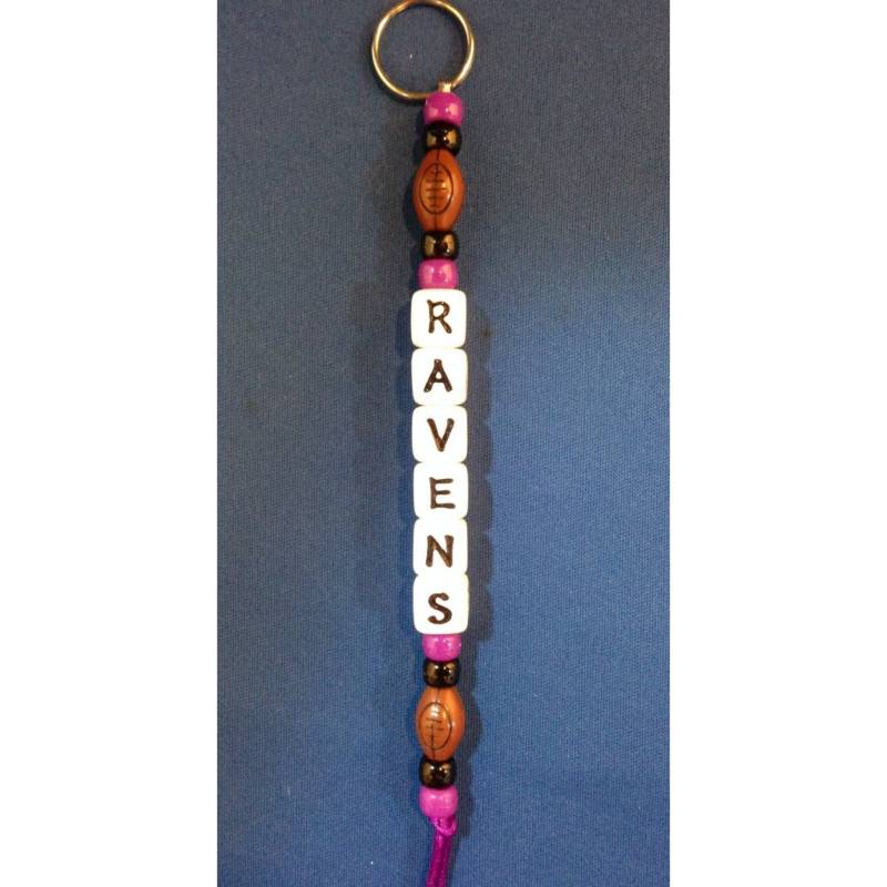 Baltimore Ravens Fußball Schlüsselanhänger Benutzerdefinierte von YourTeamColors