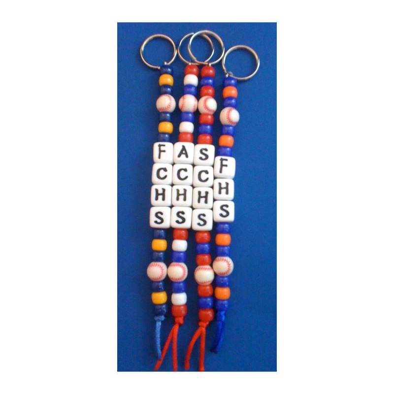 Benutzerdefinierte Schlüsselanhänger Baseball Schule Geist Team Sport Schlüsselanhänger Cheer Supporter von YourTeamColors