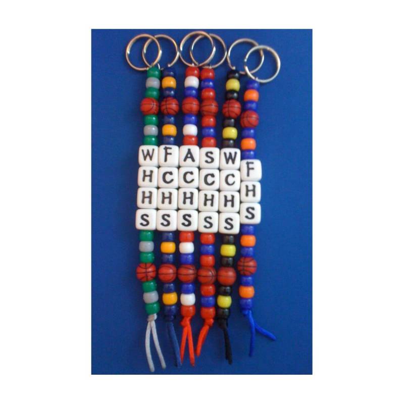 Benutzerdefinierte Schlüsselanhänger Basketball Schule Geist Team Sport Schlüsselanhänger Cheer Supporter von YourTeamColors