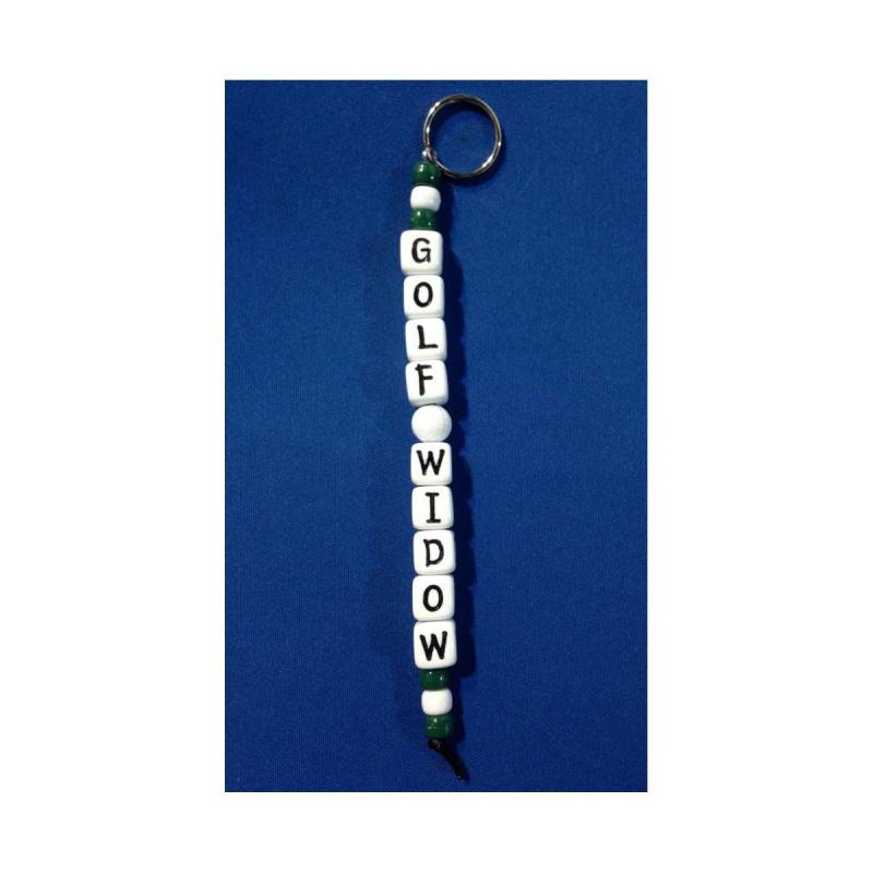 Benutzerdefinierte Schlüsselanhänger Golf Witwe von YourTeamColors
