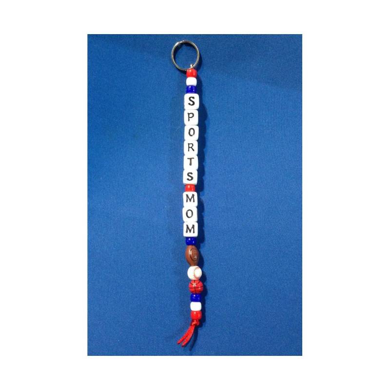 Benutzerdefinierte Schlüsselanhänger Sport Mom Schule Geist Team Schlüsselanhänger Cheer Supporter von YourTeamColors