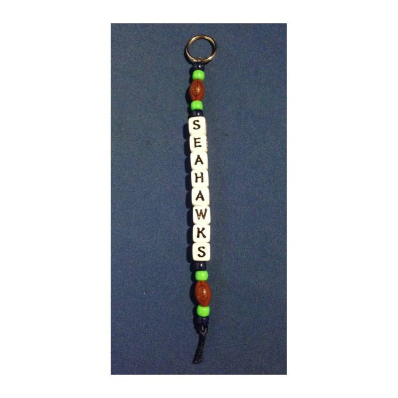 Seattle Seahawks Fußball Schlüsselanhänger Benutzerdefinierte von YourTeamColors